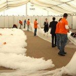 Rochia de mireasa cu trena de 1.579 metri